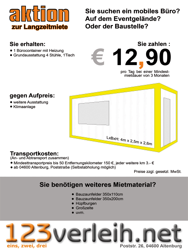 Aktion B�rocontainer